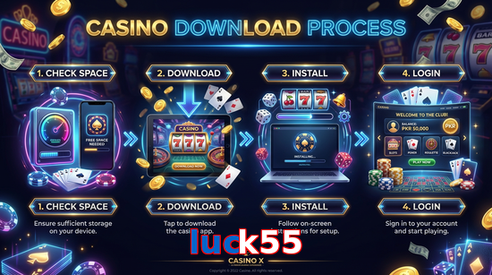 Game list for Luck55 download section