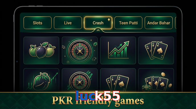 Game list for Luck55 games section